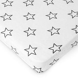 4Home prestieradlo mikroflanel Stars grey, 180 x 200 cm