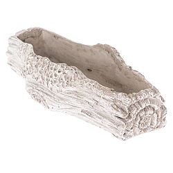 Betónový kvetináč Bark, 26,5 x 7 x 11 cm