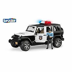 Bruder 02526 policajný Jeep Wrangler s policajtom a príslušenstvom, 1:16 